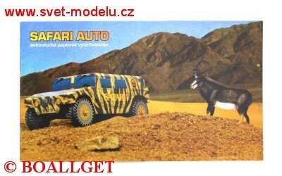 Vystřihovánka Safari auto