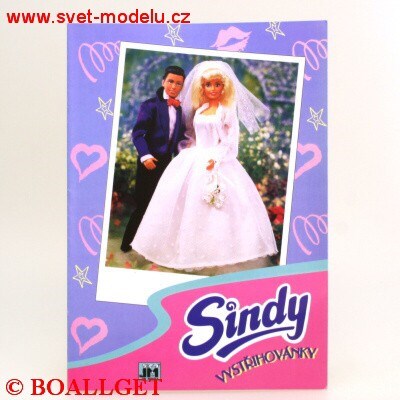 Vystřihovánka Sindy nevěsta