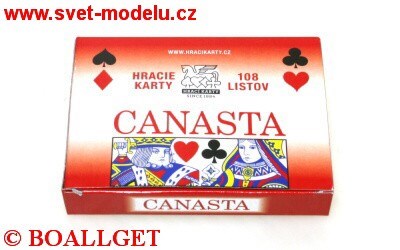 Karty Canasta v papírové krabičce