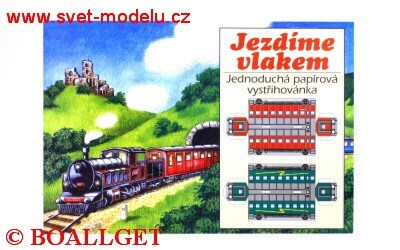 Vystřihovánka Jezdíme vlakem