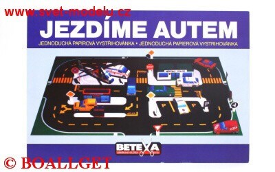 Vystřihovánka Jezdíme autem