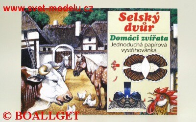 Vystřihovánka Selský dvůr - domácí zvířata