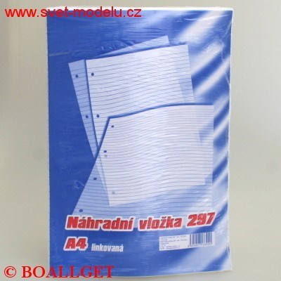 Náhradní vložka karis A4 linkovaná