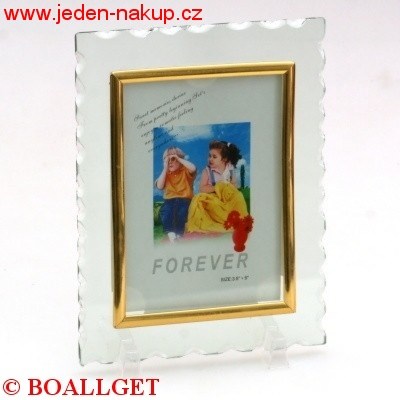 Fotorámeček 9 x 13 cm sklo