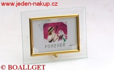 Fotorámeček 9 x 13 cm sklo