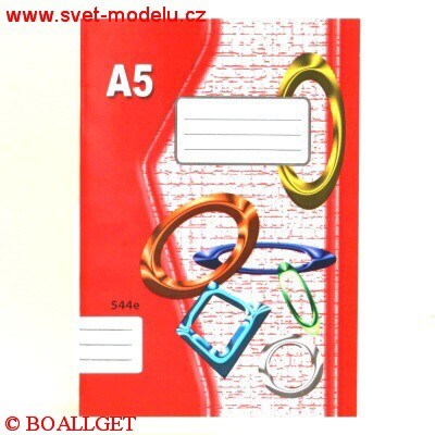 Sešit 544 eko - A5, linkovaný, 40 listů