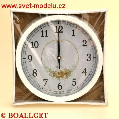 Hodiny nástěnné kulaté průměr 23 cm