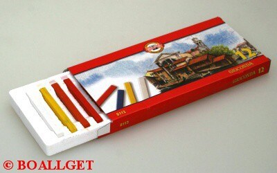 Křída 8112/ 12 Gioconda - souprava tvrdých uměleckých kříd - pastelů 