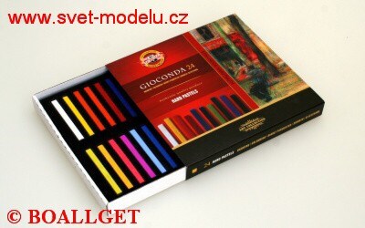 Křída 8114/ 24 Gioconda - souprava tvrdých uměleckých kříd - pastelů