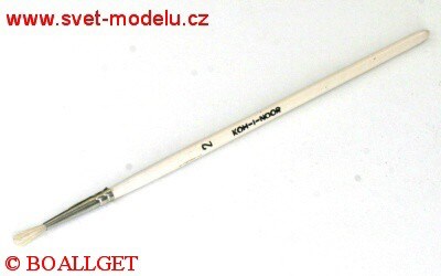 Štětec školní kulatý č. 2