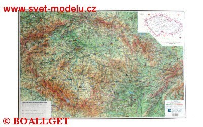 Psací podložka na stůl - mapa ČR