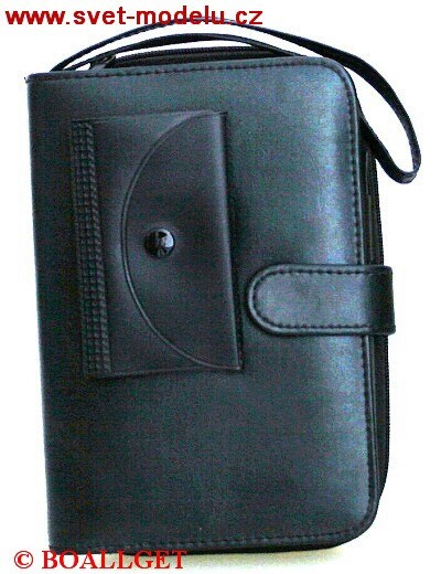 Organizer s drukem a zipem,kapsou na mobil, kapsičkou na klíče a uchem