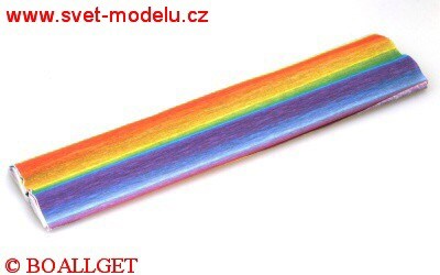 Krepový papír 3. vzor potisk 50 x 200 cm 