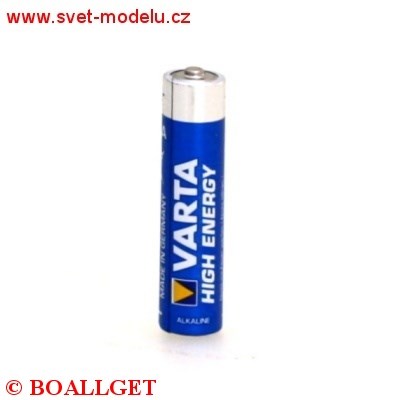 Baterie AAA LR03 alkalická minitužková 1,5V - VARTA
