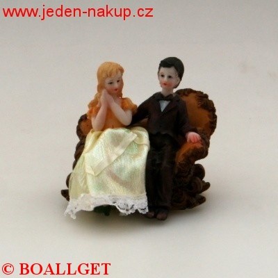 Keramický ženich + nevěsta 2575