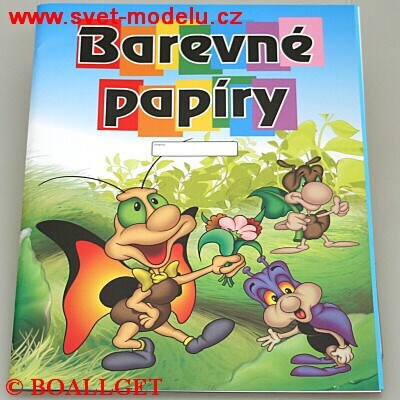 Barevné papíry A4 - 20 listů 