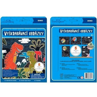 Vyškrabávací obrázky - Dinosauři