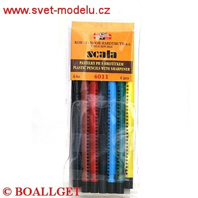 Pastelky 4011/ 6 barev KOH-I-NOOR dlouhé SCALA