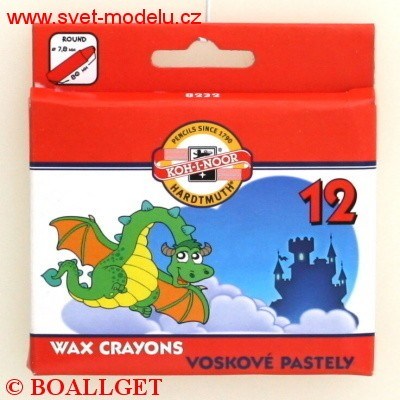 Pastely 8232/12 voskové KOH-I-NOOR 