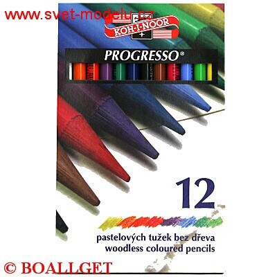 Pastelky 8756/ 12 barev KOH-I-NOOR dlouh PROGRESSO