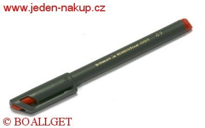 Popisovač Stabilo Obal 489/40 červený 0,5 mm