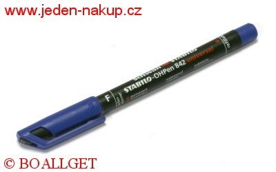 Popisovač Stabilo Ohpen 842/41 modrý 0,6 mm permanent, voděodolný, s možností doplnění inkoustu