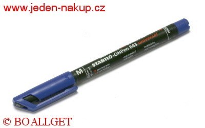 Popisova Stabilo Ohpen 843/41 modr 1 mm permanent, vododoln, s monost doplnn inkoustu
