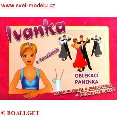 Vystřihovánka Ivanka oblékací panenka