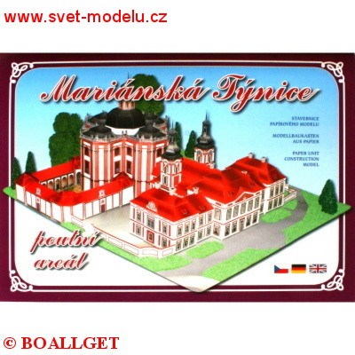 Vystřihovánka Mariánská Týnice poutní areál