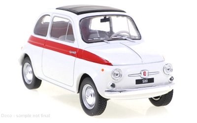 FIAT 500 1960 WHITE / RED