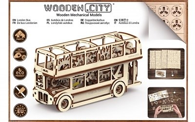 WOODEN CITY PUZZLE 3D AUTOBUS
