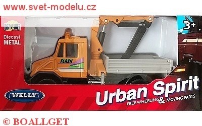 WELLY URBAN SPIRIT NÁKLADNÍ AUTO VALNÍK S NAKLÁDACÍ RUKOU