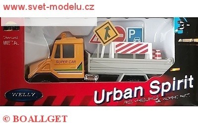 WELLY URBAN SPIRIT NÁKLADNÍ AUTO VALNÍK SE ZNAČKAMI
