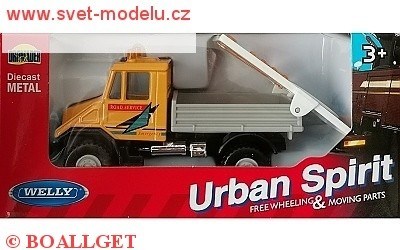 WELLY URBAN SPIRIT NÁKLADNÍ AUTO VALNÍK MOBILNÍ ZNAČKA