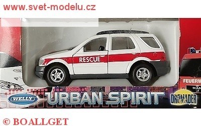 WELLY URBAN SPIRIT MERCEDES ML RESCUE - Welly - WE-19610-16 | Svět Modelů