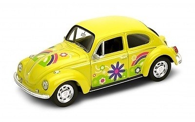 VOLKSWAGEN BEETLE FLOWERS YELLOW