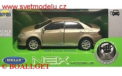 TOYOTA COROLLA 2009 GOLD