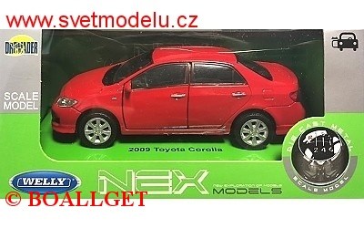TOYOTA COROLLA 2009 RED