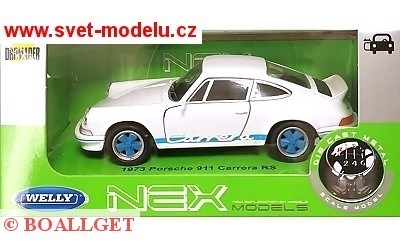 PORSCHE 911 CARRERA RS 1973 WHITE / BLUE