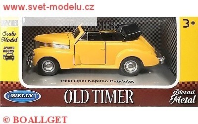 OPEL KAPITAN CABRIO OPEN 1938 YELLOW