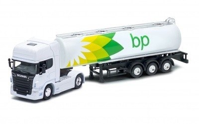 TAHAČ SCANIA V8 R730 WHITE S CISTERNOU BP 