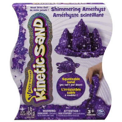 MODELOVACÍ PÍSEK KINETIC SAND TŘPYTIVÝ FIALOVÝ