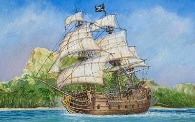 PIRATE SHIP BLACK SWAN