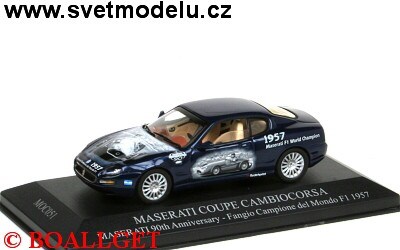 MASERATI COUPE CAMBIOCORSA 2002 BLUE 90TH ANNIVERS