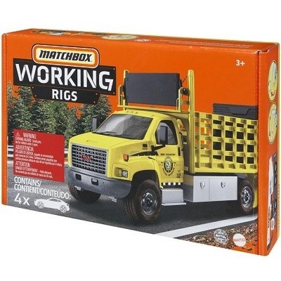 AUTÍČKO MATCHBOX WORKING RIGS PRACOVNÍ STROJE 4-PACK