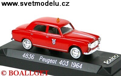 PEUGEOT 403 BERLINE POMPIERS
