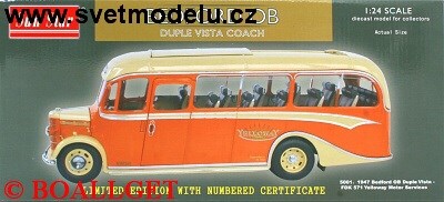 BEDFORD OB BUS 1947 YELLOW LIMITED EDITION