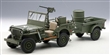 JEEP WILLYS ARMY GREEN WITH TRAILER/ACCESSORIES INCLUDED  