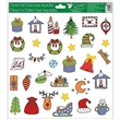 Samolepky vánoce na okna Balíček  30x33,5