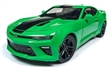 CHEVROLET CAMARO SS 2017 GREEN WITH BLACK STRIPES